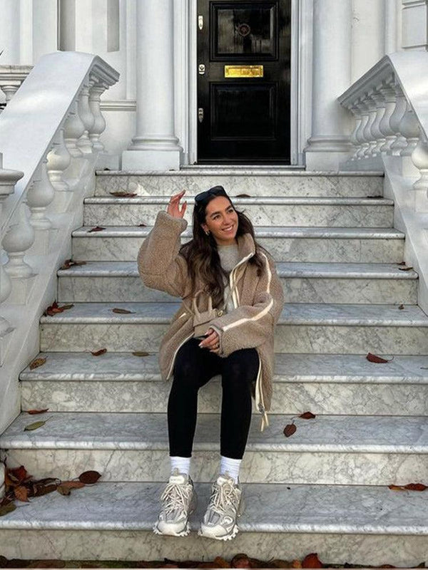 Veste en Sherpa pour Homme Style Urbain 3