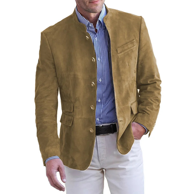 Veste pour homme à boutons et design moderne 1