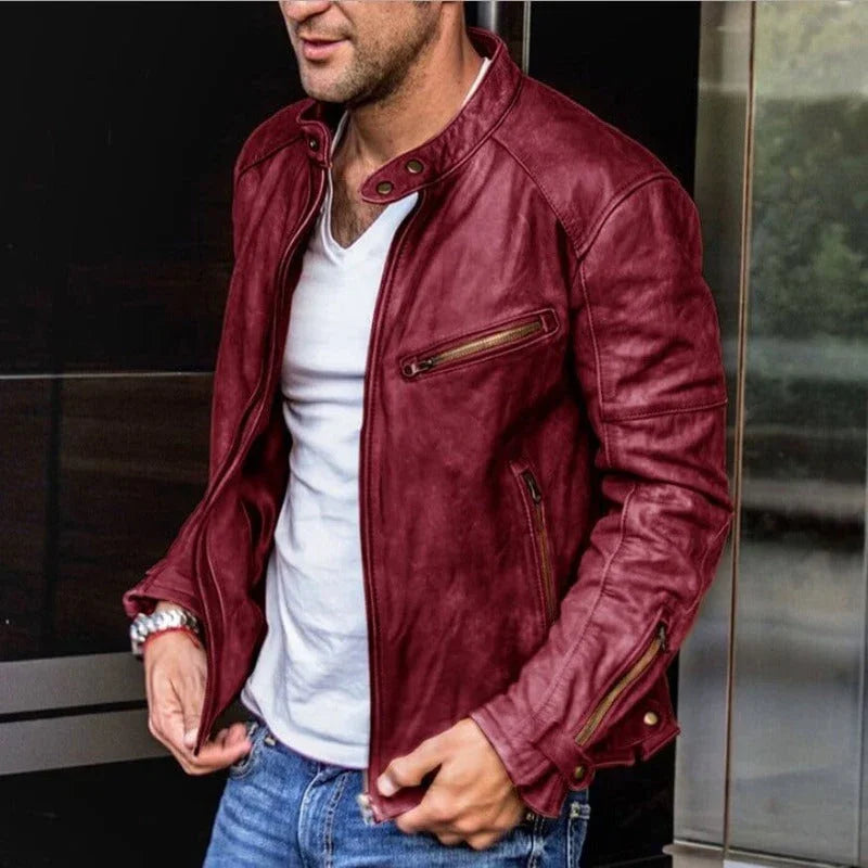 Veste pour hommes en cuir noir au style intemporel 3