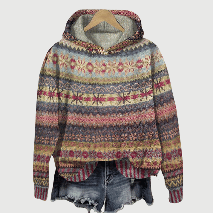 Sweat à Capuche Femme Élégant en Coton Doux 1