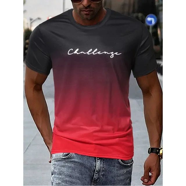 T-shirt Homme Vintage Dégradé 100% Coton-1