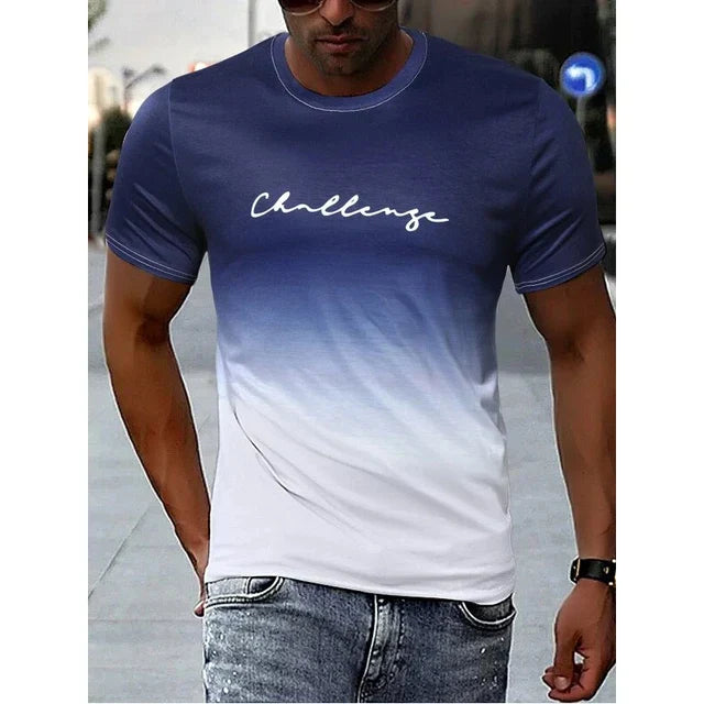 Variant image for T-shirt Homme Vintage Dégradé 100% Coton-48