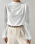 Variant image for Haut Femme Élégant Col Rond Tissu Léger-1