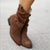 Bottes Hiver Femme Élégantes en Daim Doux à Talon Bas 4