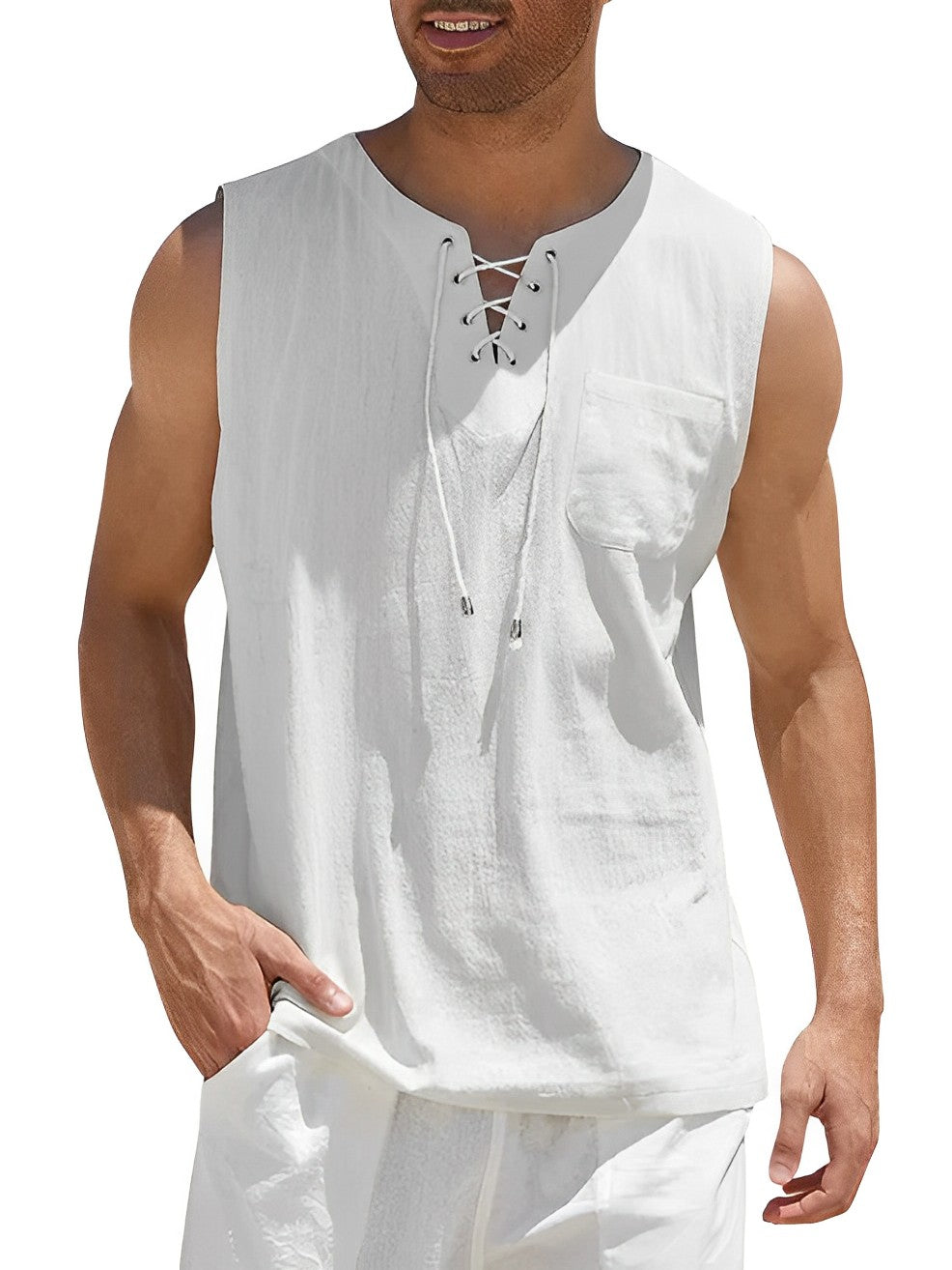 Variant image for Haut pour hommes en coton respirant-55
