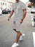 Variant image for Ensemble d'Été Homme T-shirt à Manches Courtes et Short en Coton-7