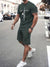 Variant image for Ensemble d'Été Homme T-shirt à Manches Courtes et Short en Coton-13