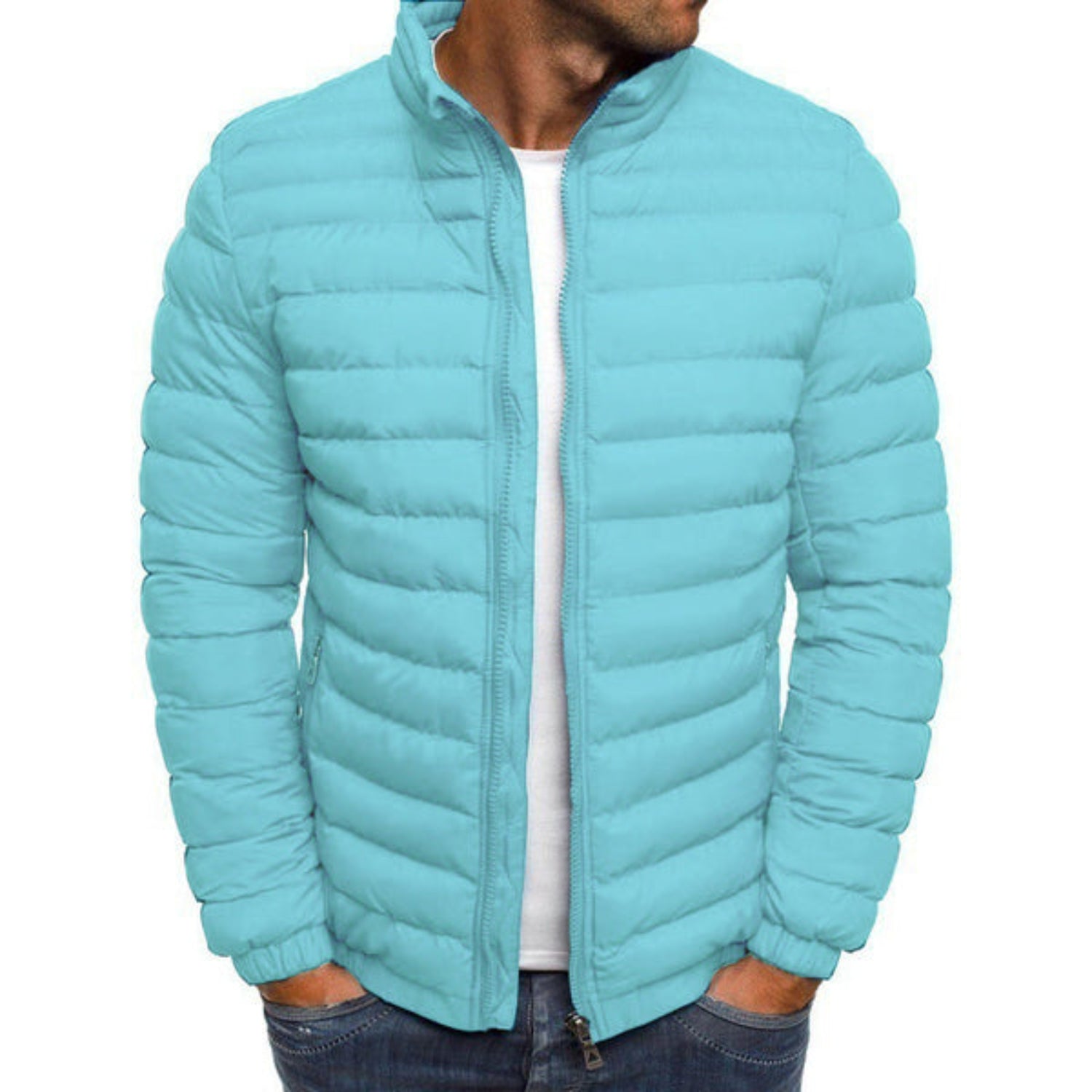 Veste Homme Élégante en Nylon Duvet Résistant aux Intempéries 6