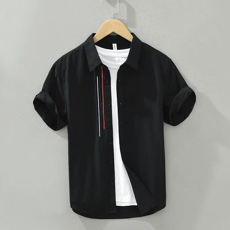 Chemise Homme Élégante en Coton Respirant 1