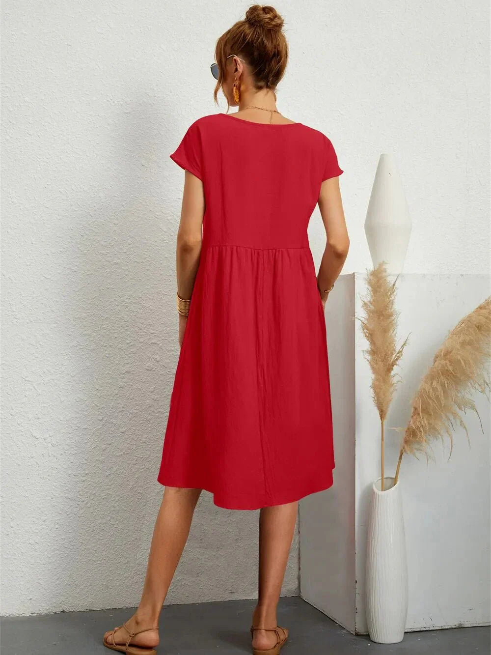 Robe de Soirée Longue Femme en Tissu Premium Élégant-2