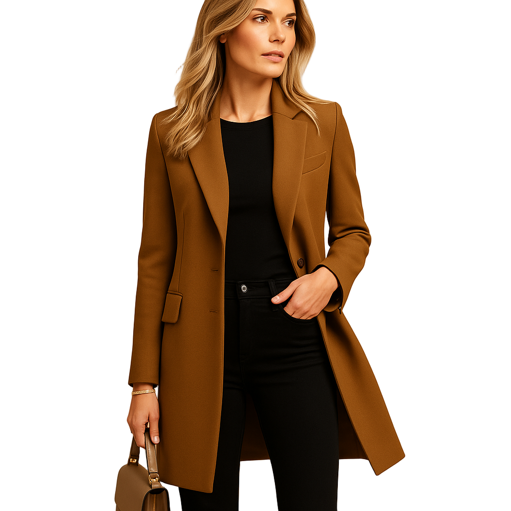 Women's Trench Coat Double-Breasted Chic 0