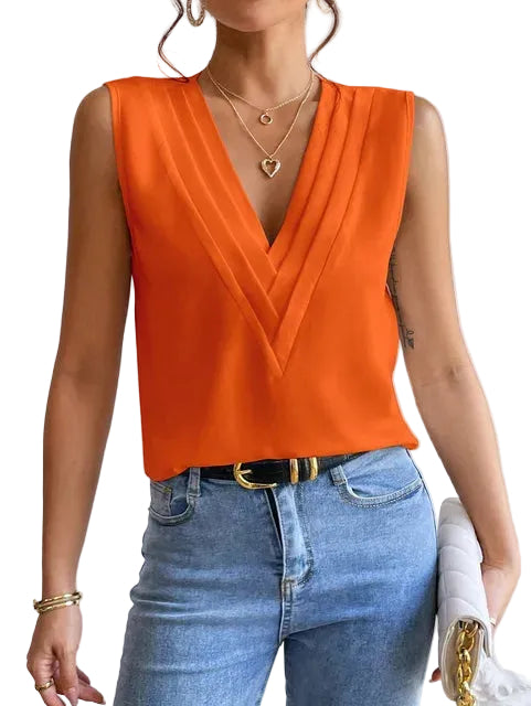 Women&amp;#x27;s Sleeveless Blouse Chic 8