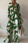 Variant image for Ensemble d&#39;Été Femme Pantalon Chemise Lin Léger Chic-8