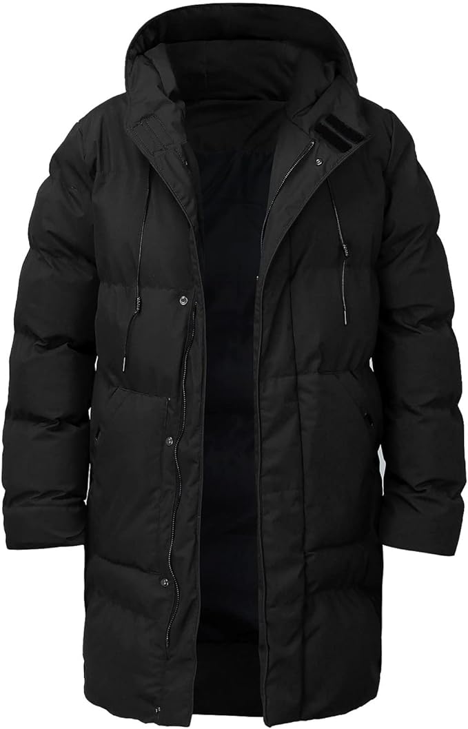 Manteau d'Hiver Homme Épais en Polyester Moderne et Confortable 2