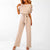 Variant image for Combinaison Femme Chic à Jambes Larges en Polyester-5
