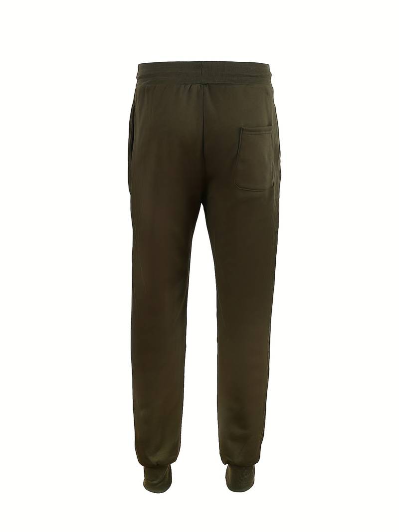 Pantalon Homme Décontracté Coton avec Cordon de Serrage-3