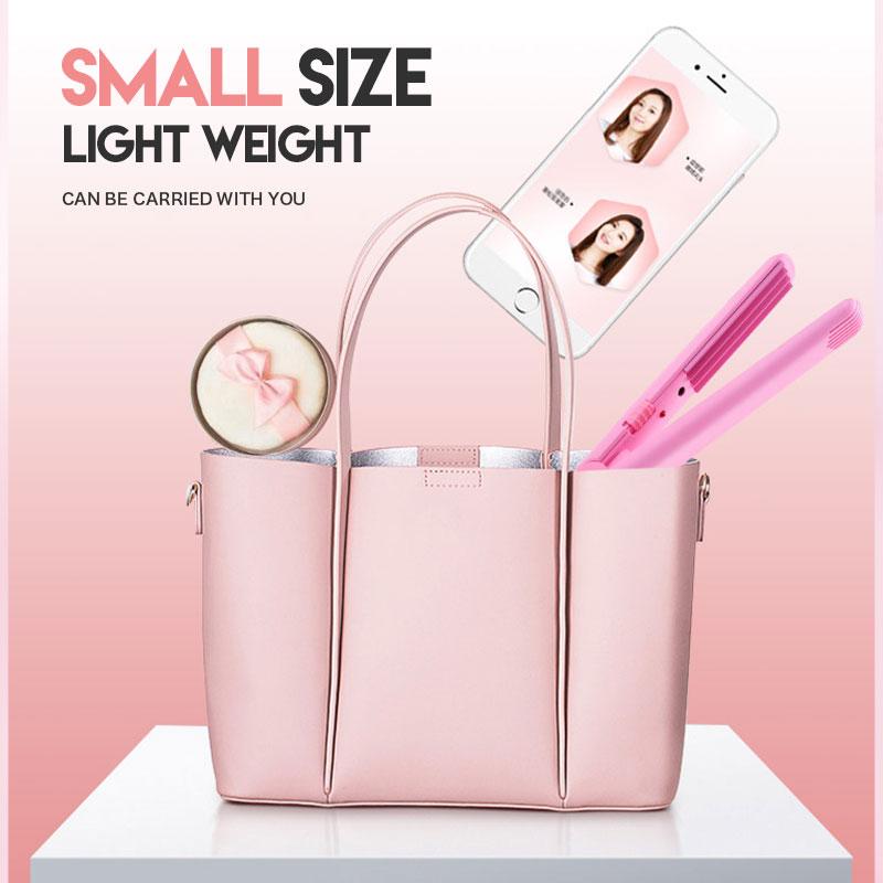 Fer à Friser Mini 2-en-1 Noir Multifonctionnel Boucleur Cheveux Céramique-3