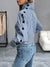 Chemise Femme Chic à Rayures Col Haut 100% Coton-5
