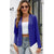 Blazer Femme Ouvert Décontracté Tissu de Qualité-1