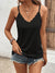 Variant image for Chemise Femme Décontractée Col en V Coton Sangles de Spaghetti-7