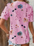 Chemisier Femme Chic Col en V Léger Polyester-2