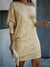 Robe de Fête Femme Paillettes Contrastées Polyester Élégante 2