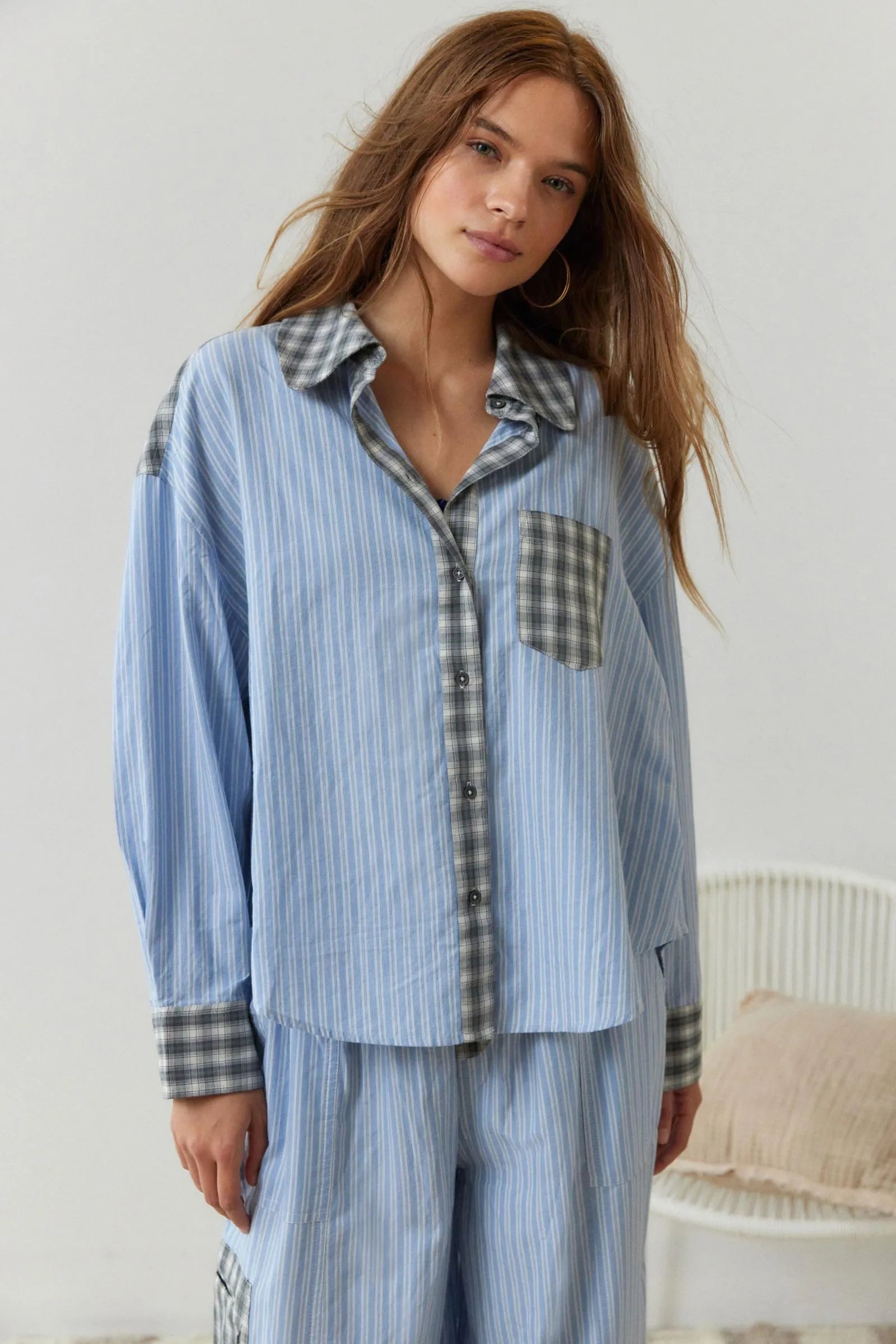 Pyjama Femme Hiver Confortable en Fausse Fourrure avec Poches 2