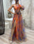 Robe Longue Élégante Femme Imprimé Floral Polyester 5