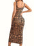 Robe Femme Longue Sirène Élégante en Polyester pour Soirée-2