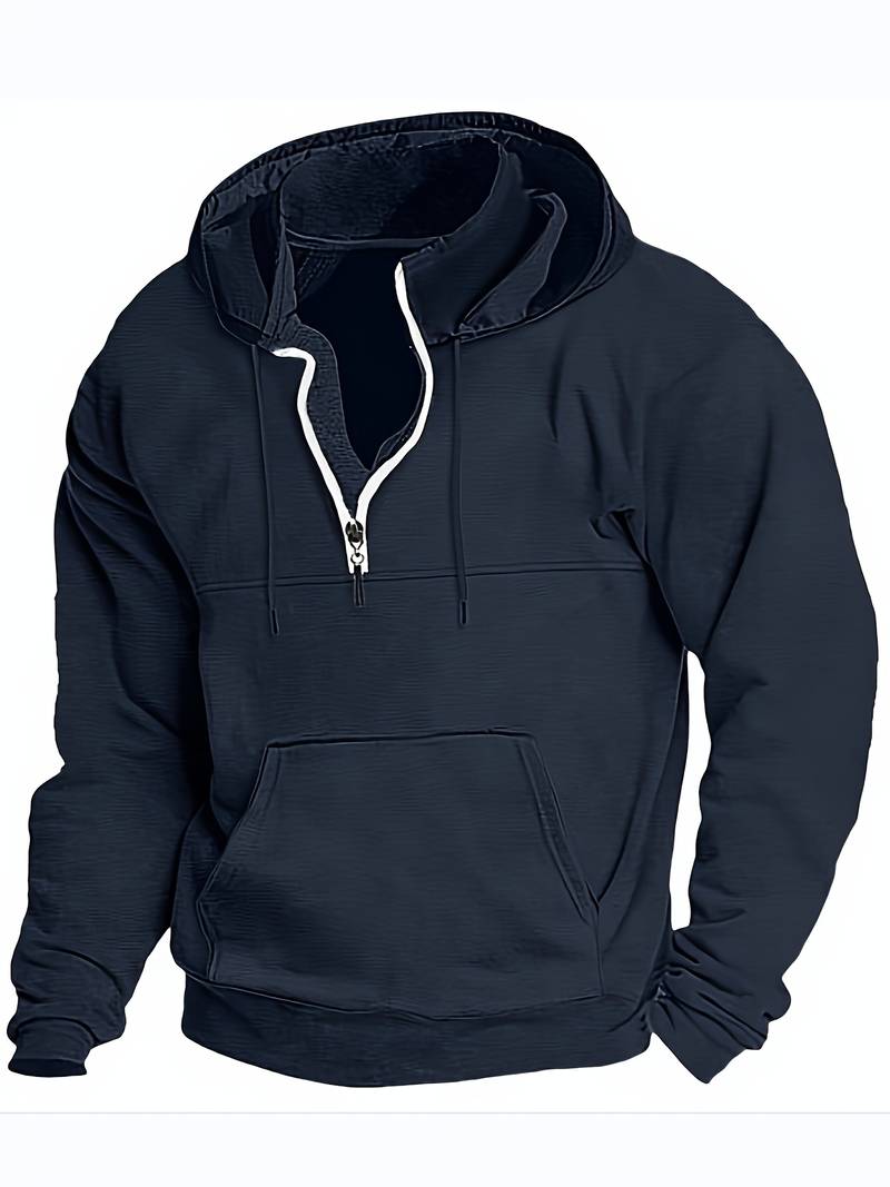 Variant image for Sweat à Capuche Homme Décontracté en Coton Doux-15
