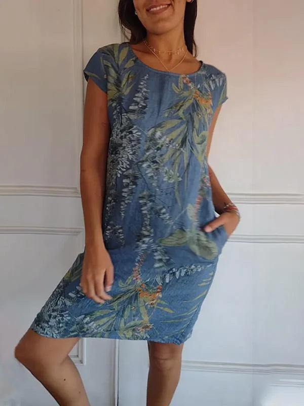 Ensemble Femme Élégant Deux Pièces Coton Lin 2