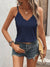 Variant image for Chemise Femme Décontractée Col en V Coton Sangles de Spaghetti-13
