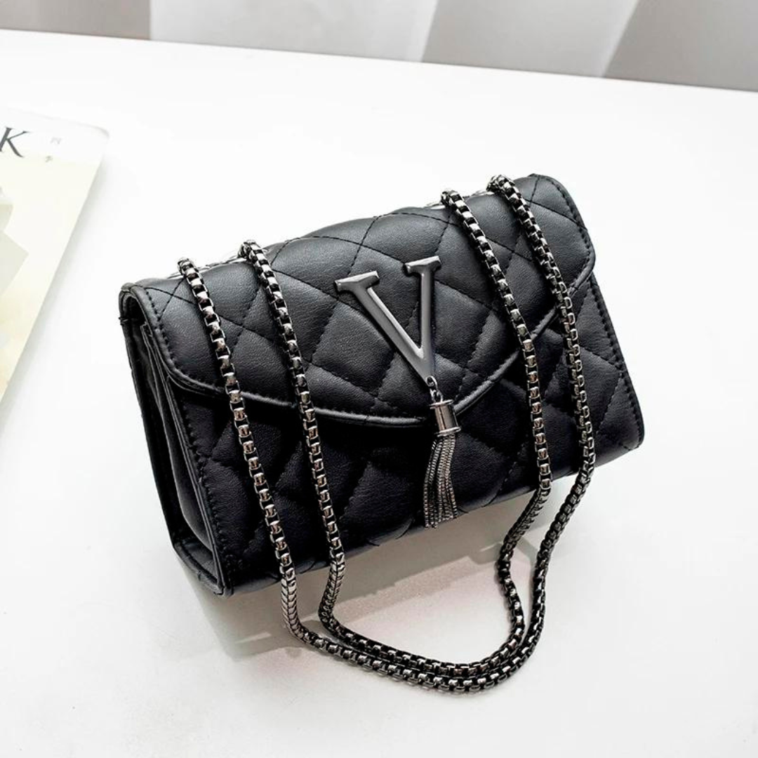 Sac à main matelassé de luxe à gland