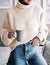 Pull Femme à Manches Longues Moderne en Coton Polyvalent 4