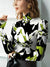 Tee Shirt Femme Col Roulé Imprimé Floral Manches Longues 100% Coton-3