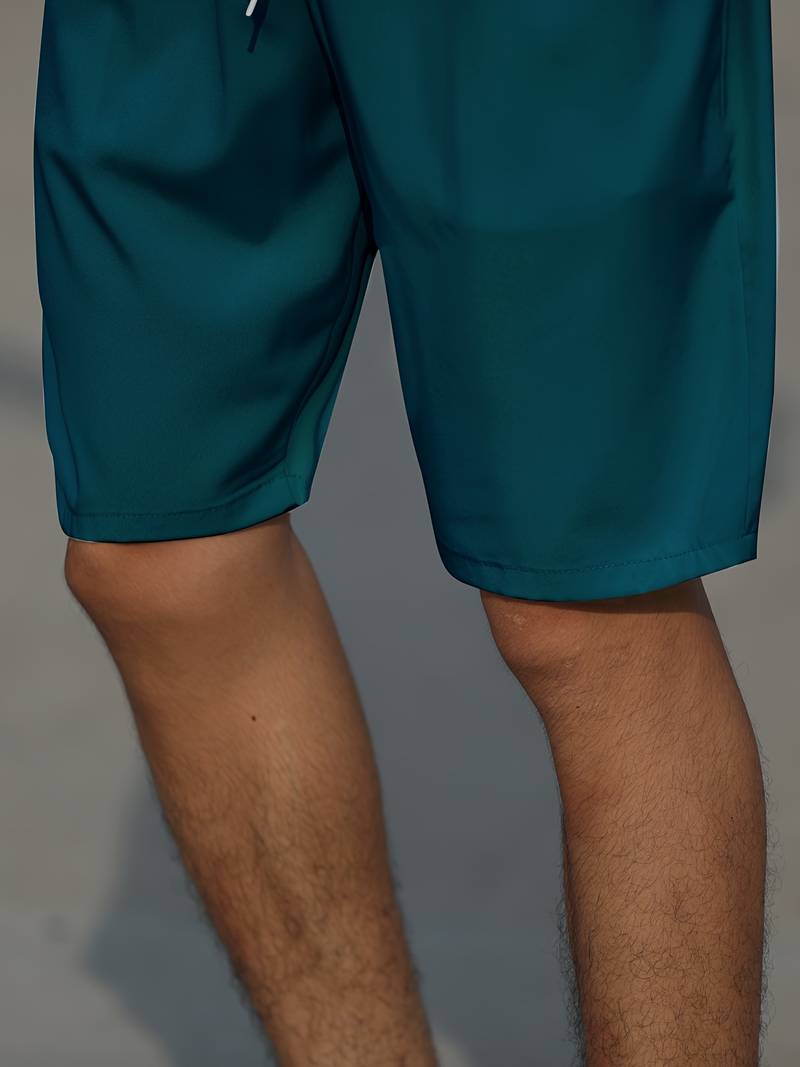 Shorts Homme Décontractés en Coton Respirant avec Cordon Ajustable-6