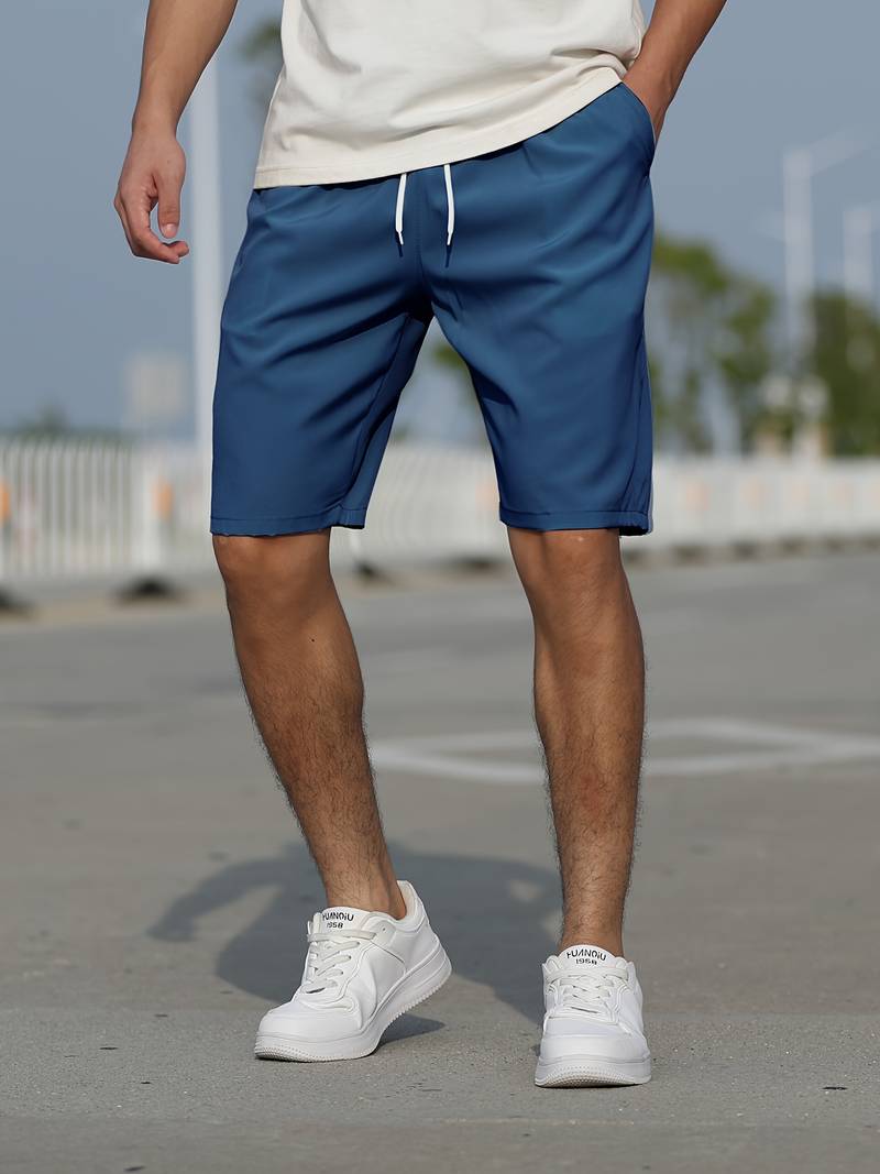 Variant image for Shorts Homme Décontractés en Coton Respirant avec Cordon Ajustable-7