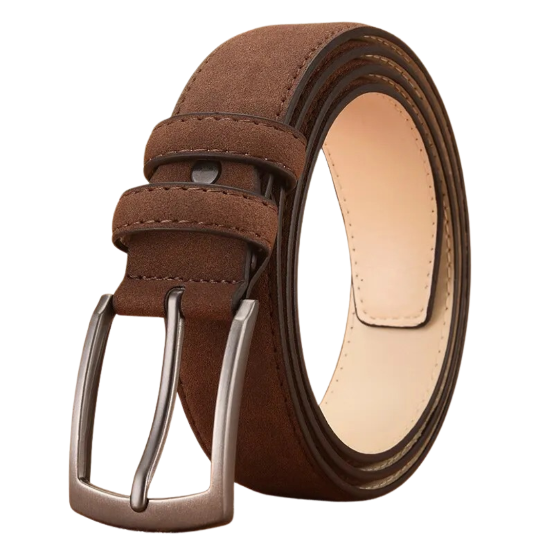 Ceinture rétro en daim pour hommes