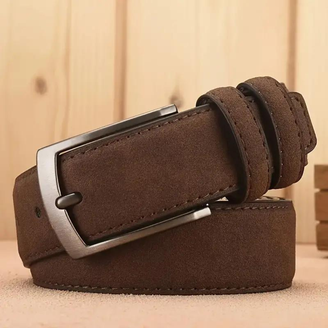 Ceinture rétro en daim pour hommes