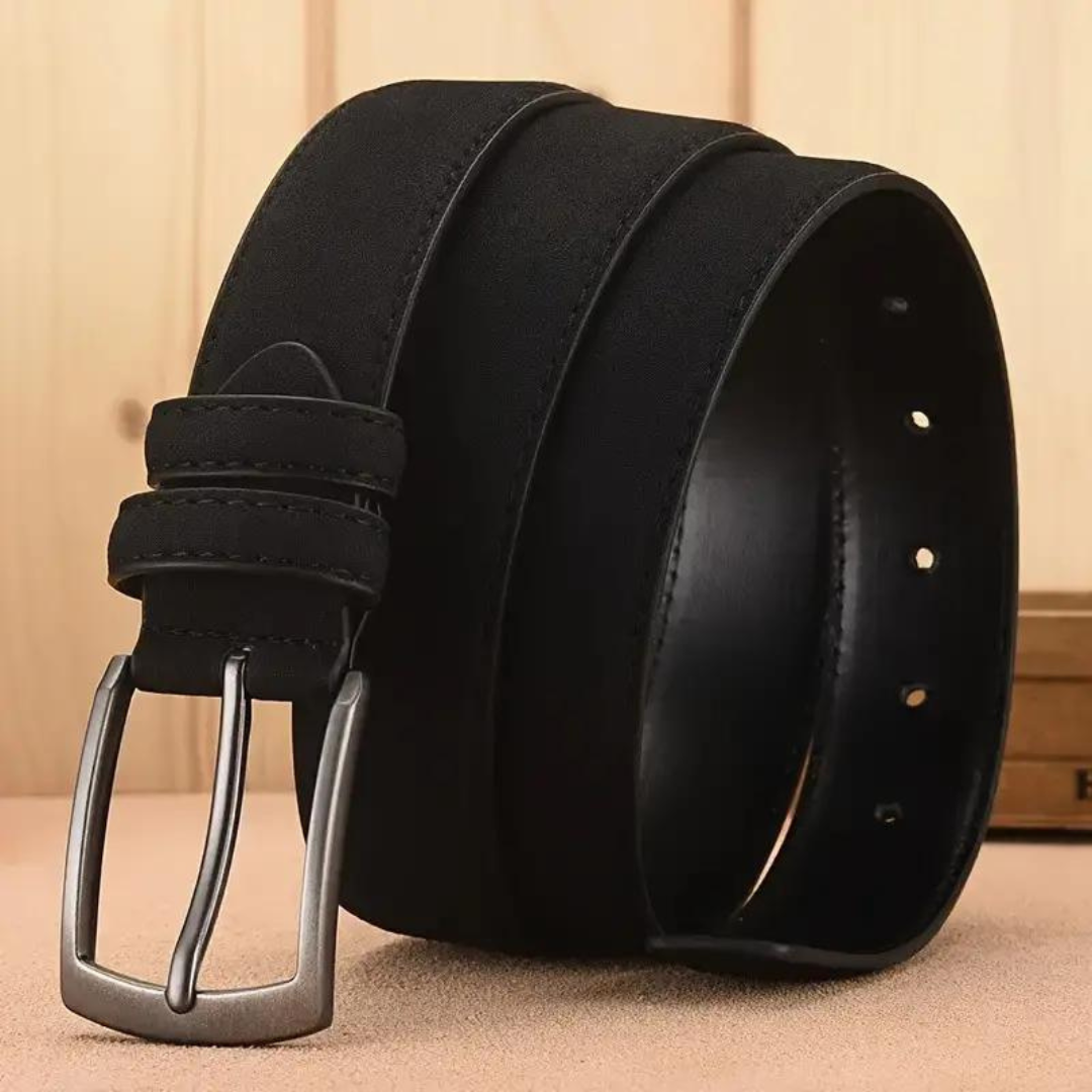 Ceinture rétro en daim pour hommes