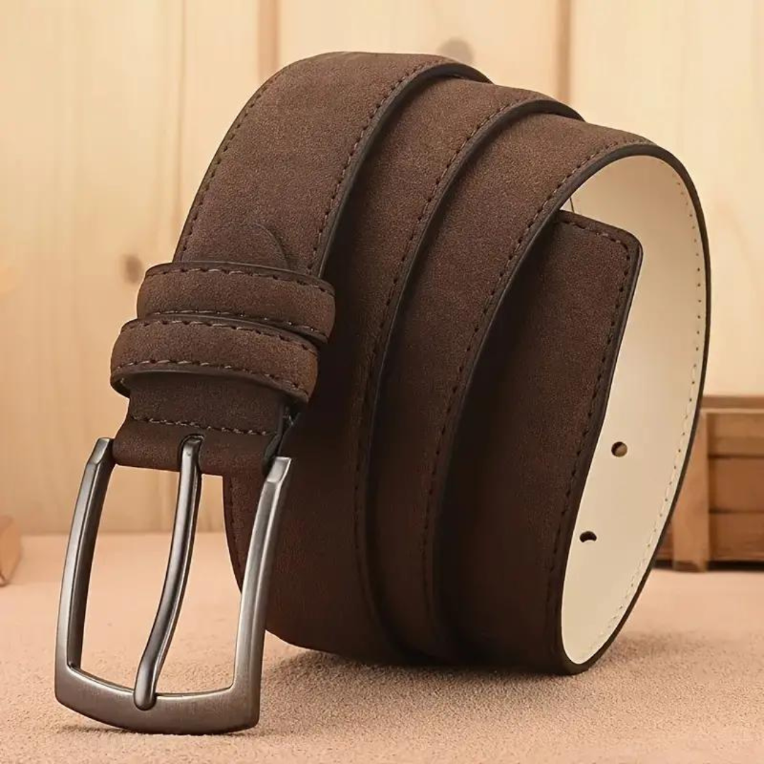Ceinture rétro en daim pour hommes