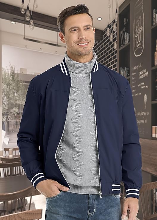 Blouson bombardier slim pour hommes