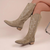 Bottes de cow-boy western brodées pour femmes
