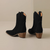 Bottines à talon compensé et à bout pointu