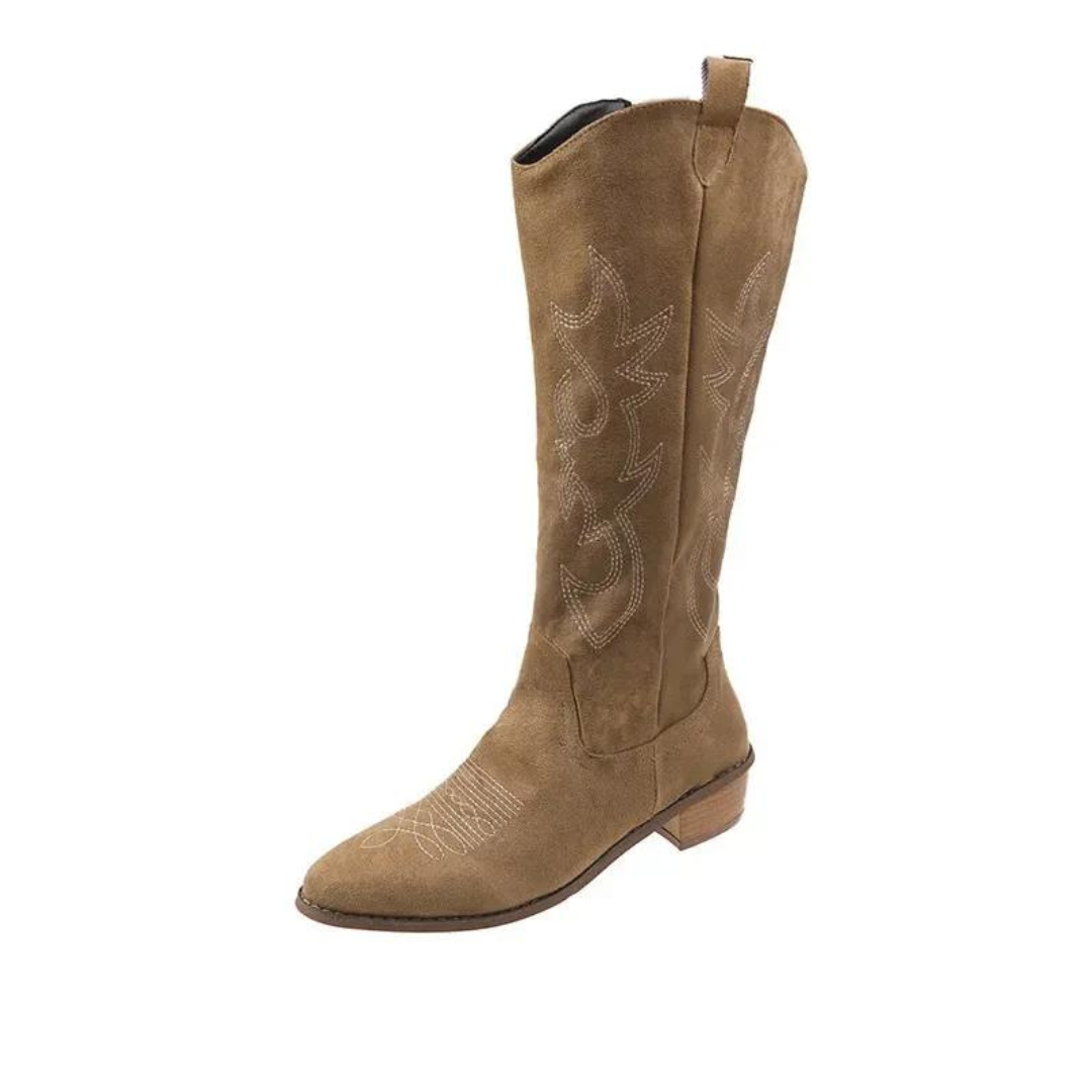 Bottes de cow-boy western brodées pour femmes