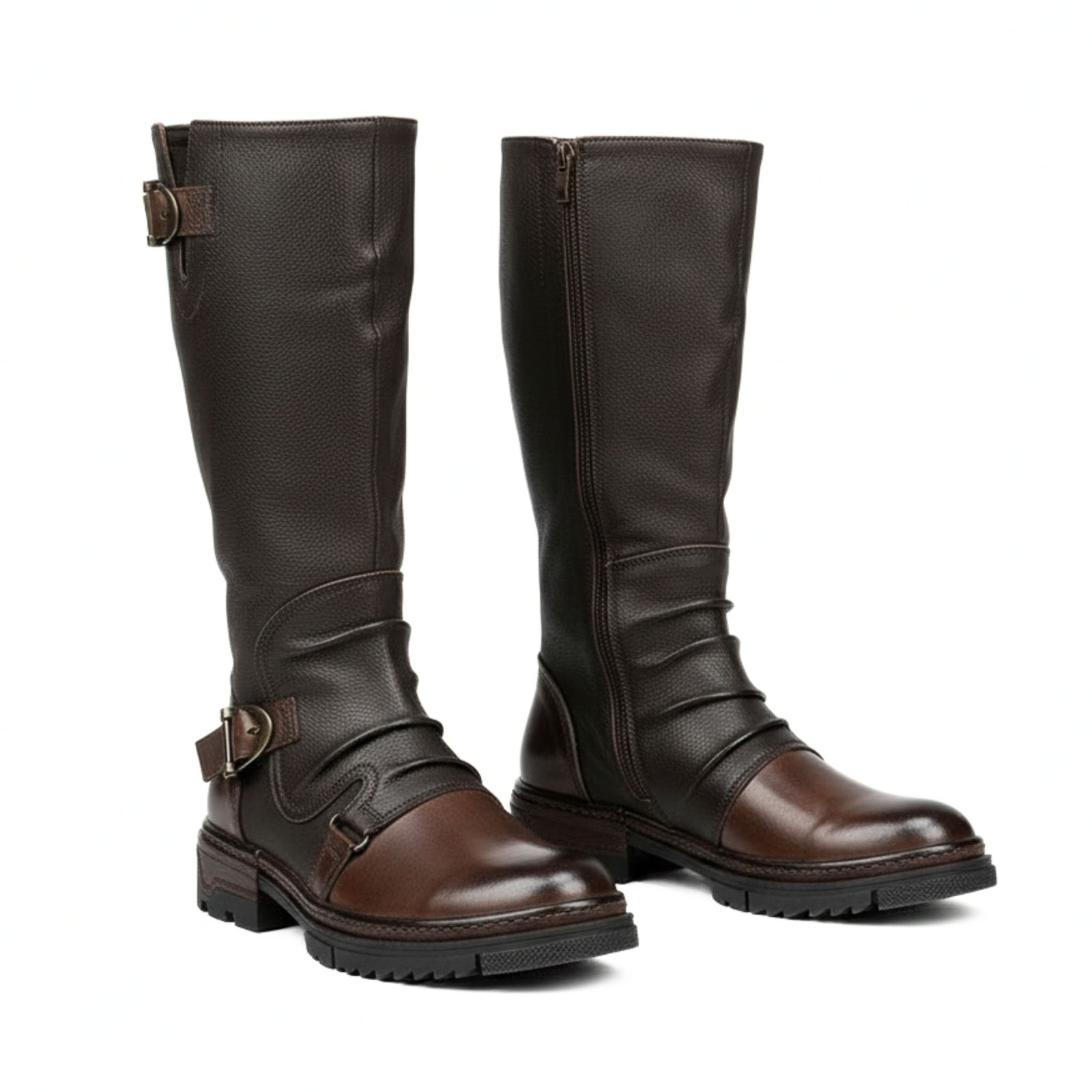 Bottes Hiver Homme Cuir Élégantes Hautes pour Hommes