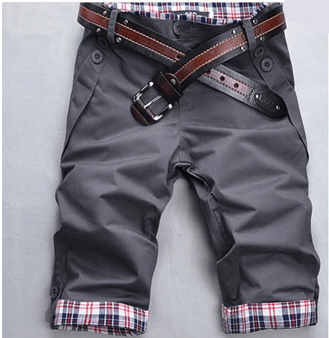 Short Cargo Homme Confortable avec Poches en Coton-6