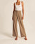 Pantalon Fluide Femme Large en Polyester Élastique 5