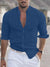 Variant image for Chemise Blanche Femme Élégante en Lin Décontractée-37