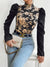 Variant image for Haut Femme Satin Floral Élégant Légèrement Brillant-17